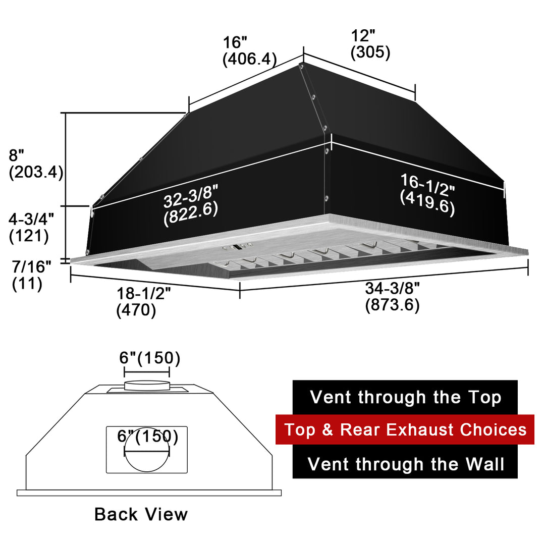 Stainless Steel Kitchen Vent Hood