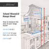 Customizable Island Mounted Copper  Range Hood
