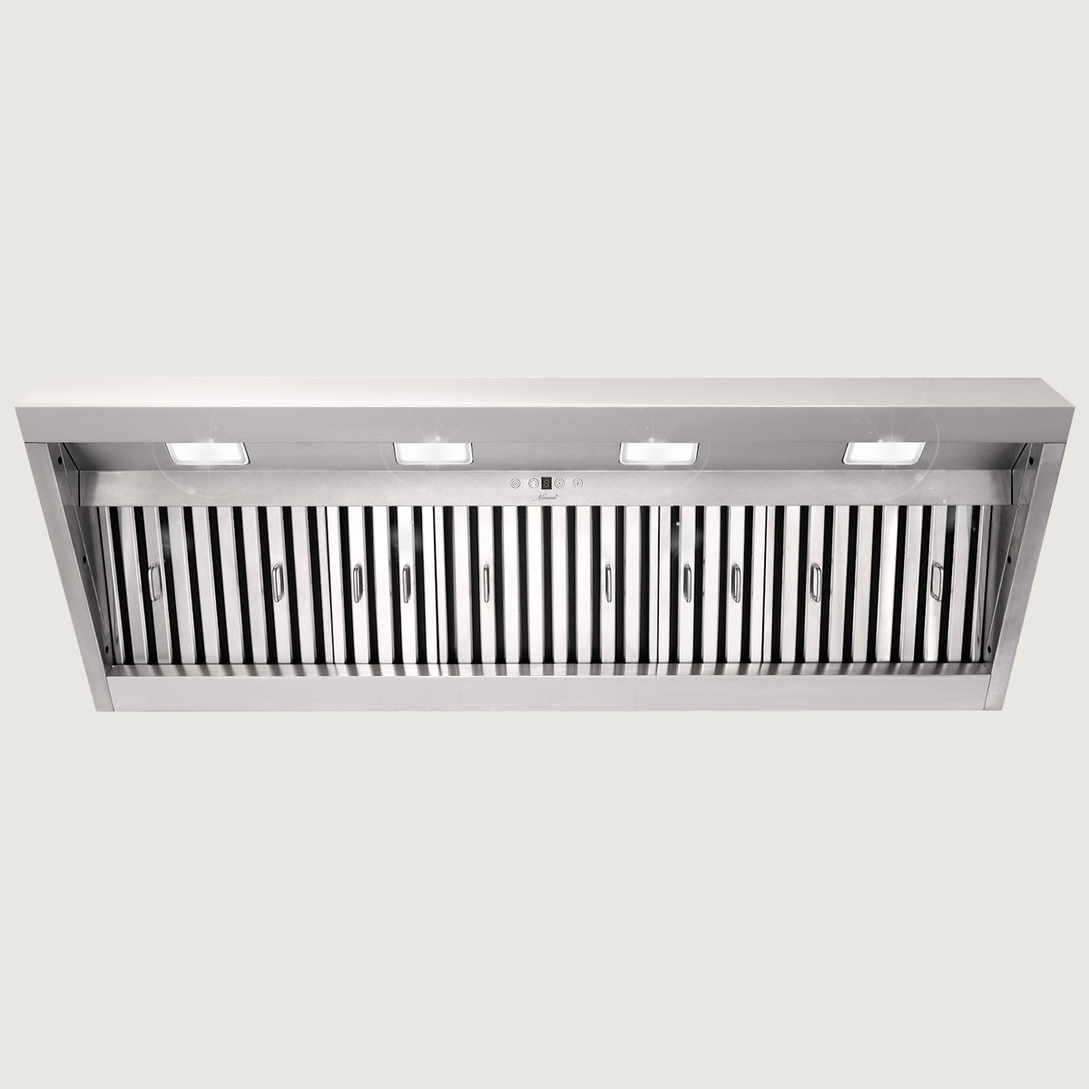 Nauxus 54 Inch Range Hood Insert with 1200 CFM Powerful Suction, Ultra Quiet Ducted Stainless Steel Kitchen Stove Vent Hood with Dimmable LED Lights, Timer, 4-Speed Touch Control , NX-19IL-54