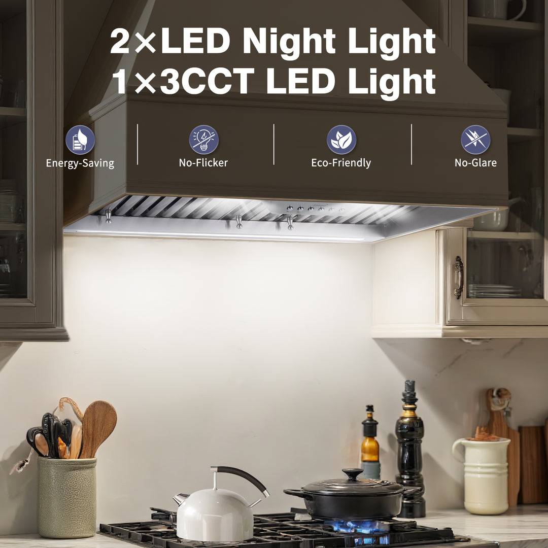NX-19IS-30_Adjustable Lighting kitchen range hood