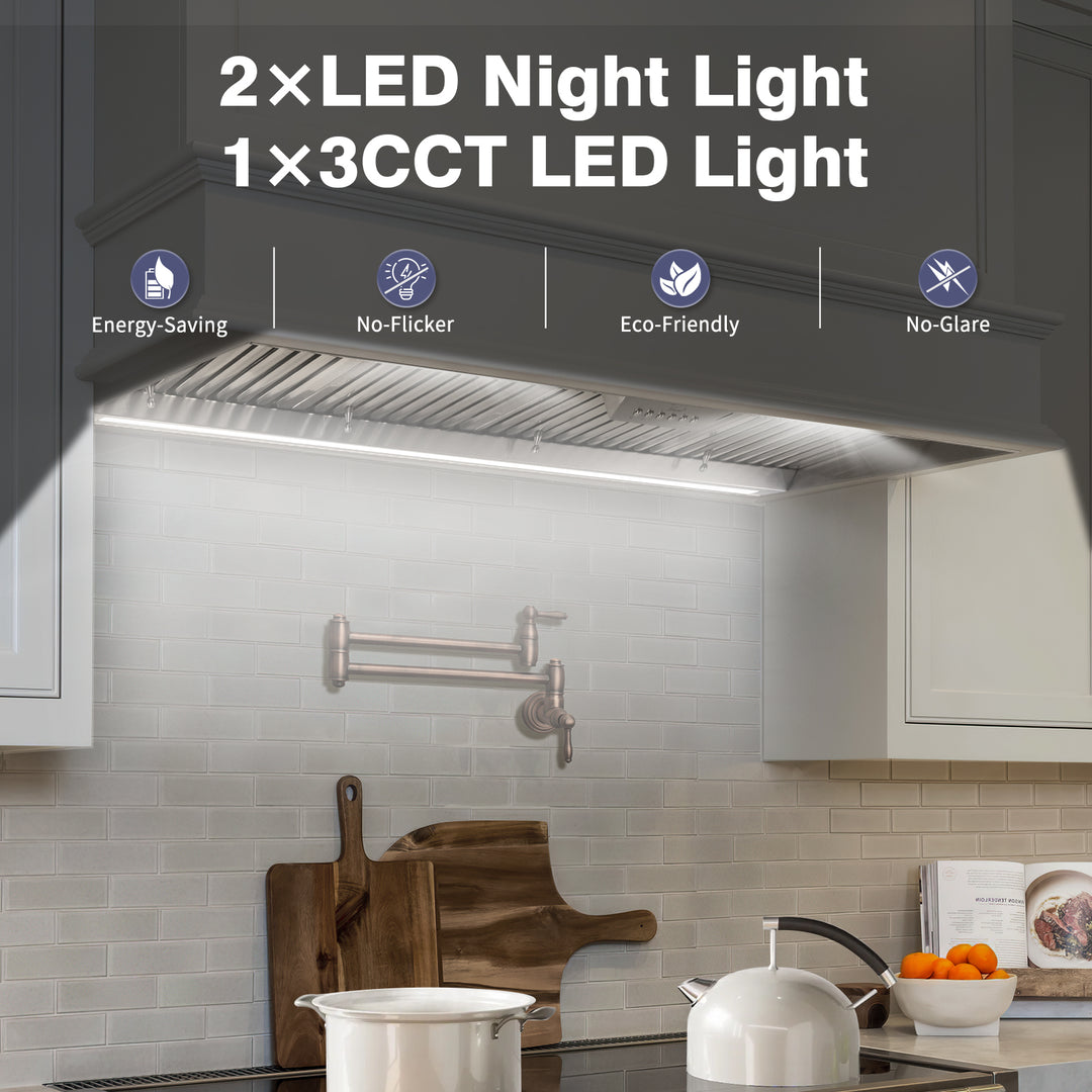 NX-19IS-54 Adjustable Lighting Kitchen Range Hood