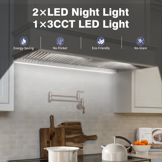 NX-19IS-54 Adjustable Lighting Kitchen Range Hood