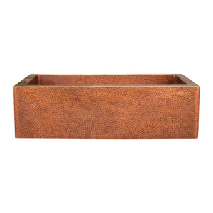 Vintage Copper Hammered Sink With Custom Size