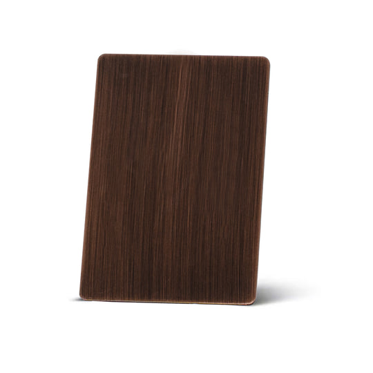 NX-Antique Copper Smooth, NAUXUS Handmade Copper Range Hood Color (Patina) Sample for Copper Range Hoods