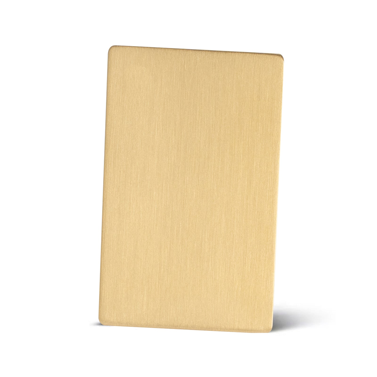 NXBrushed Brass, NAUXUS Handmade Range Hood Color (Patina) Sample for