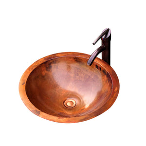 copper small bathroom sink with custom size and color
