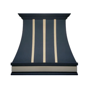 custom black stainless steel kitchen range hood 