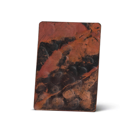 NX-Fire Hand  Light Hammered, NAUXUS Handmade Copper Range Hood Color (Patina) Sample for Copper Range Hoods