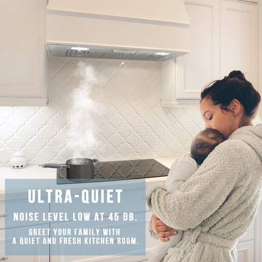 low noise range hood insert