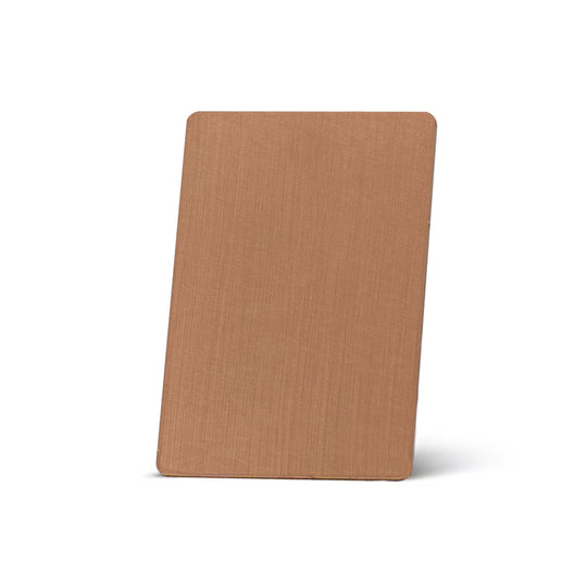 NX-Natural Copper Smooth, NAUXUS Handmade Copper Range Hood Color (Patina) Sample for Copper Range Hoods