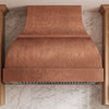 Double Bell Custom Copper Range Hood with Hammered Apron