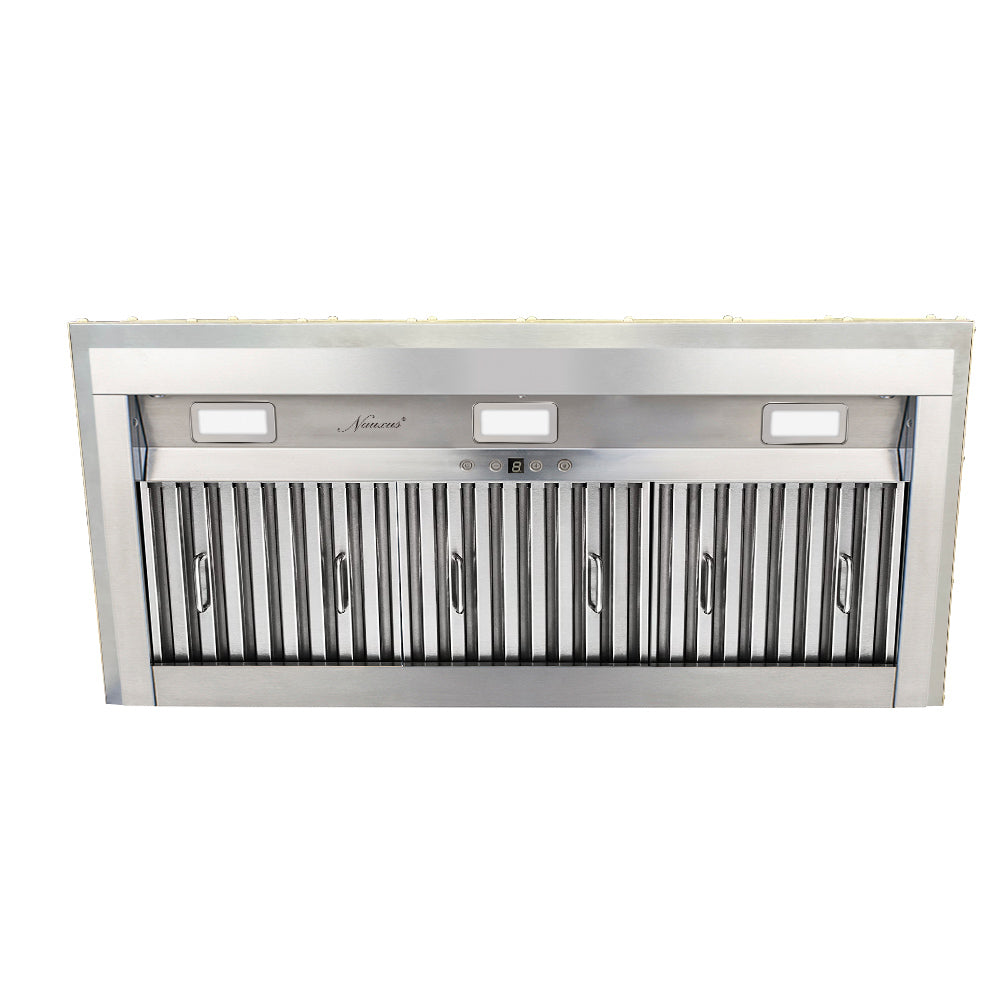 powerful stainless steel range hood 