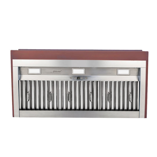 stainless steel kitchen range hood