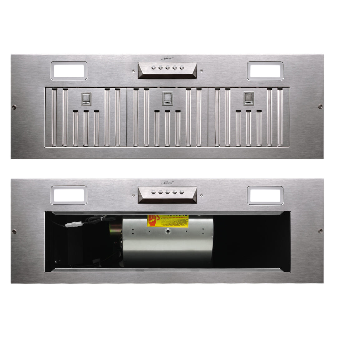 stainless steel stove hood details