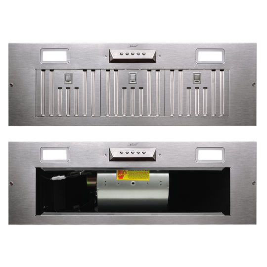stainless steel stove hood details