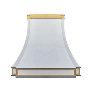 white stainless steel kitchen range hoods